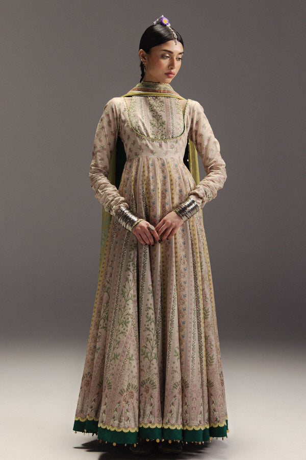 Zara Shahjahan | Anarkali 26 | Hoorain-D8 - Designer Dress - Type : Ladies Clothes - Available at Libayah - 100% Original