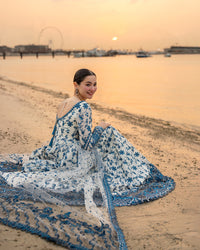 Faiza Saqlain | AYA - Unstitched Luxury Lawn '26 | Jehona by Faiza Saqlain - Designer Dress  - Type : Ladies Clothes - Available at Libayah - 100% Original 