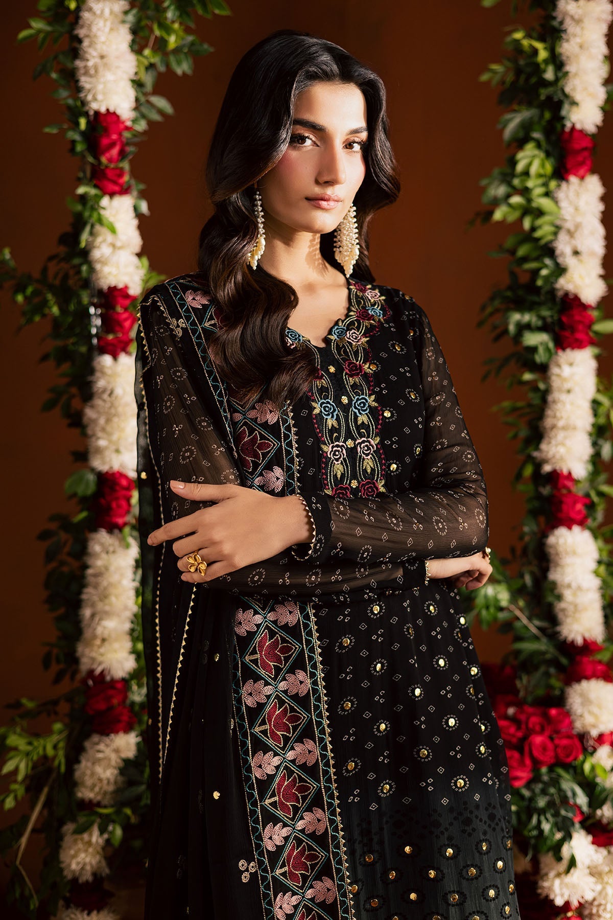 Nureh | Mukeshkari Formals | MK-24 - Designer Dress - Type : Ladies Clothes - Available at Libayah - 100% Original