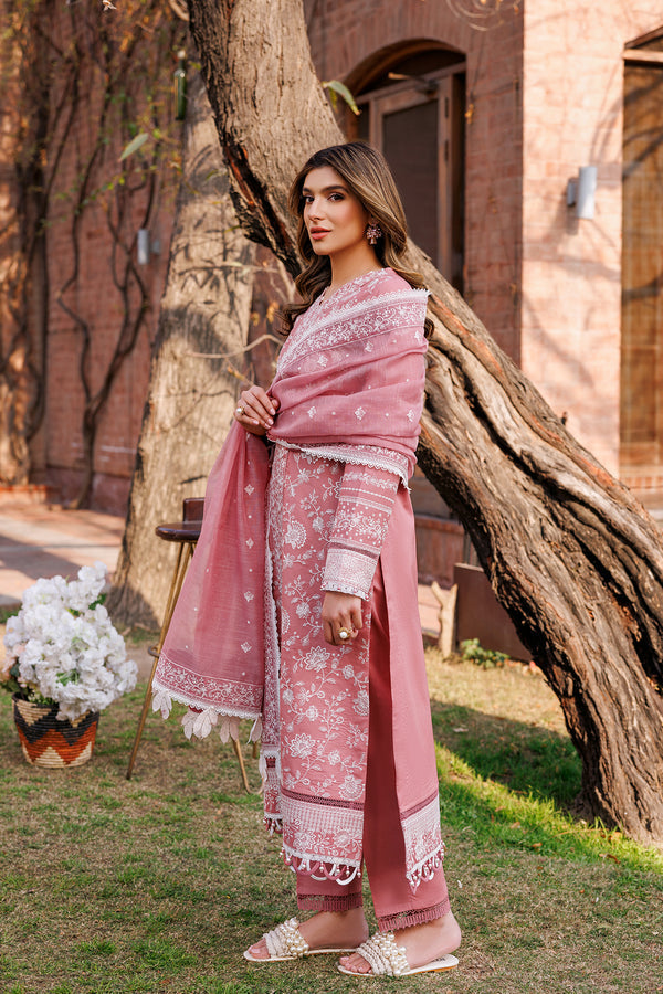Farasha | Dastoor Embroidered Lawn SS24 | PEARL MIST by Farasha - Designer Dress - Type: Ladies Clothes - Available at Libayah - 100% Original