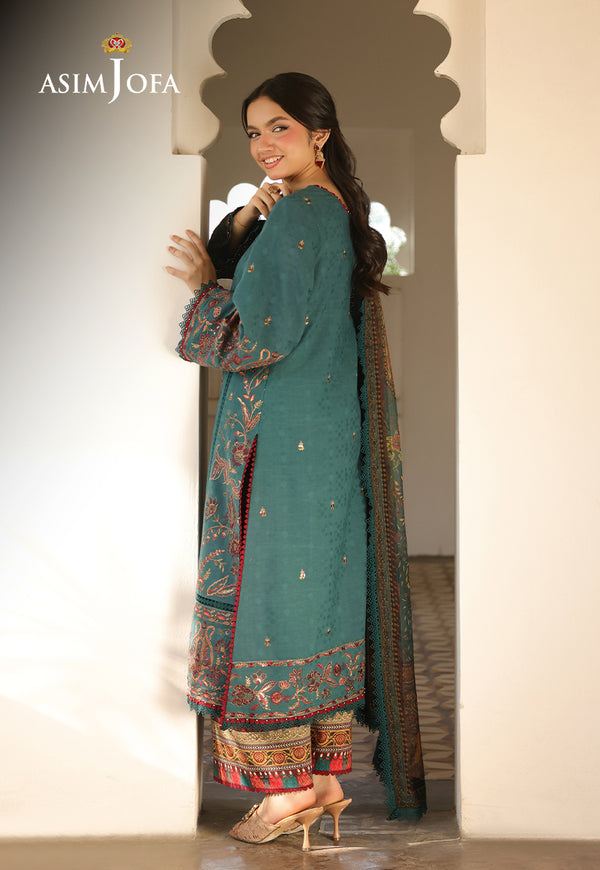 Asim Jofa | Summer Rhapsody | AJUBU-03 Embroidered Jacquard by Asim Jofa - Designer Dress  - Type : Ladies Clothes - Available at Libayah - 100% Original 
