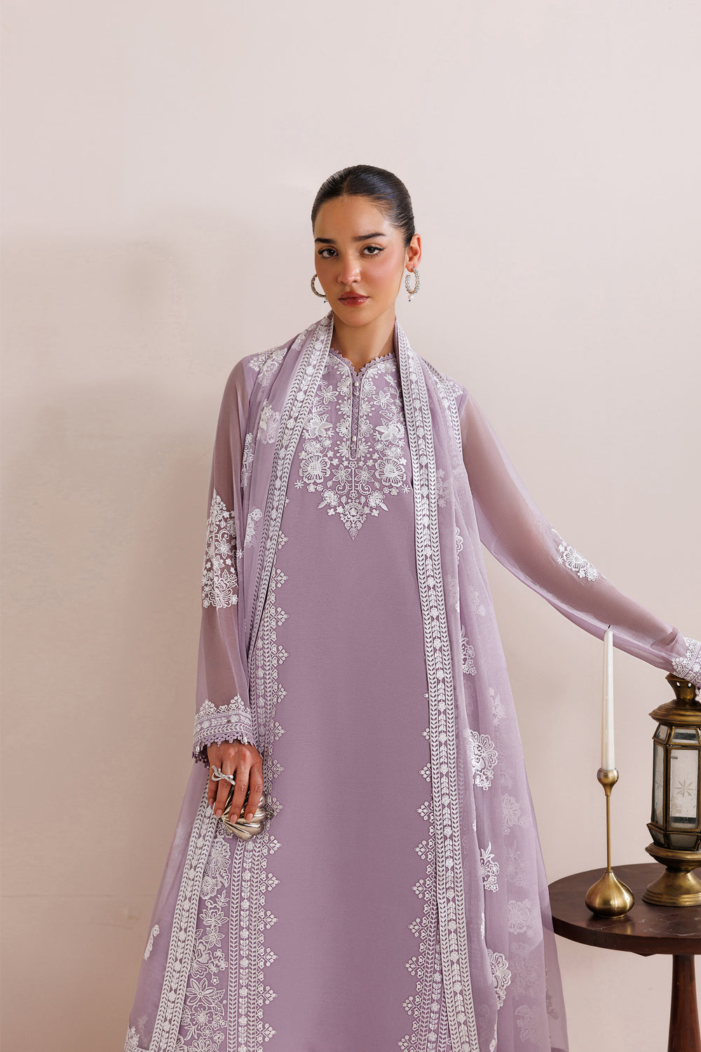 Farasha | Chiffon Threads 26 | Lilac Solace by Farasha - Designer Dress  - Type : Ladies Clothes - Available at Libayah - 100% Original 