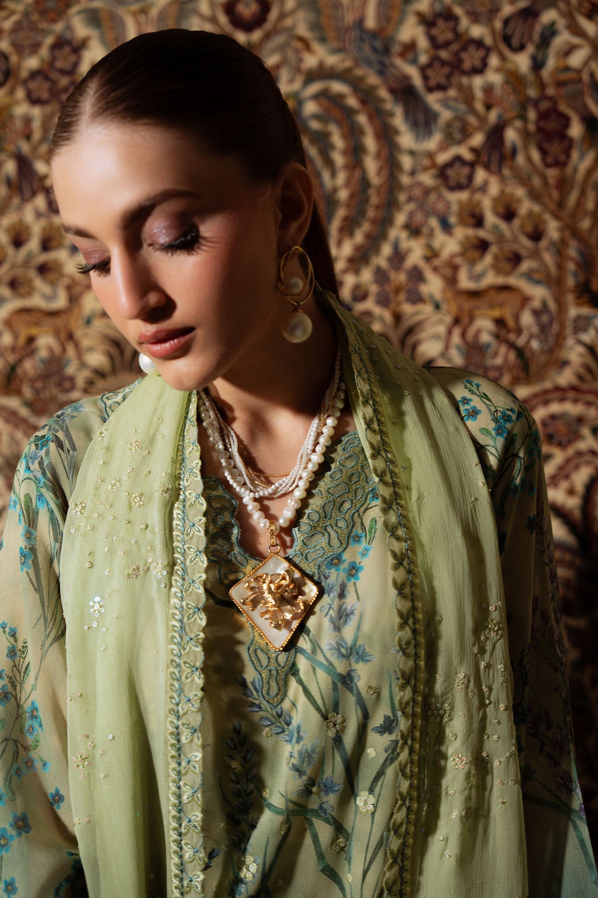 Nureh | Swiss Lawn | NS-161 by Nureh - Designer Dress  - Type : Ladies Clothes - Available at Libayah - 100% Original 