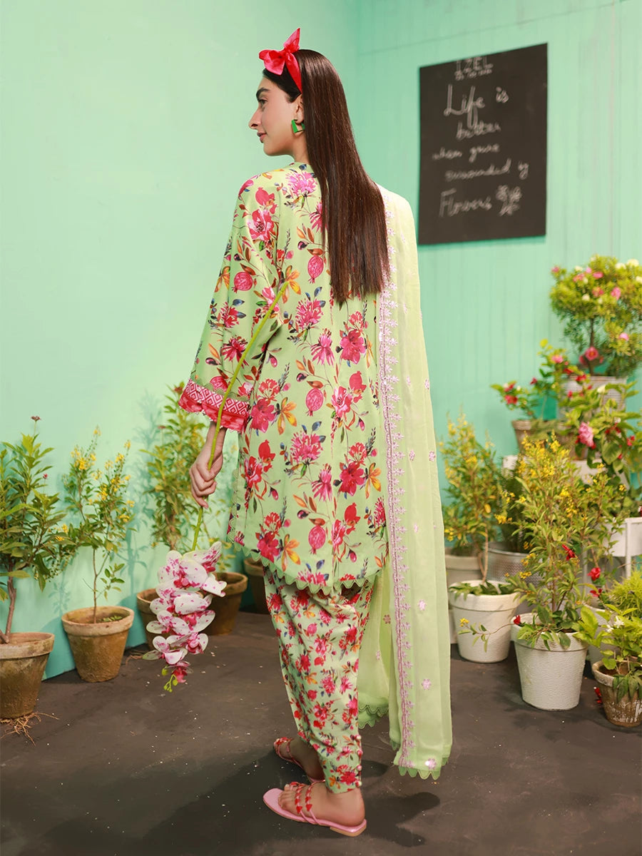 Salitex | Izel Lawn 24 | VIVAD - LUXURY LAWN EMBROIDERED SUIT by Salitex - Designer Dress - Type: Casuals - Available at Libayah - 100% Original