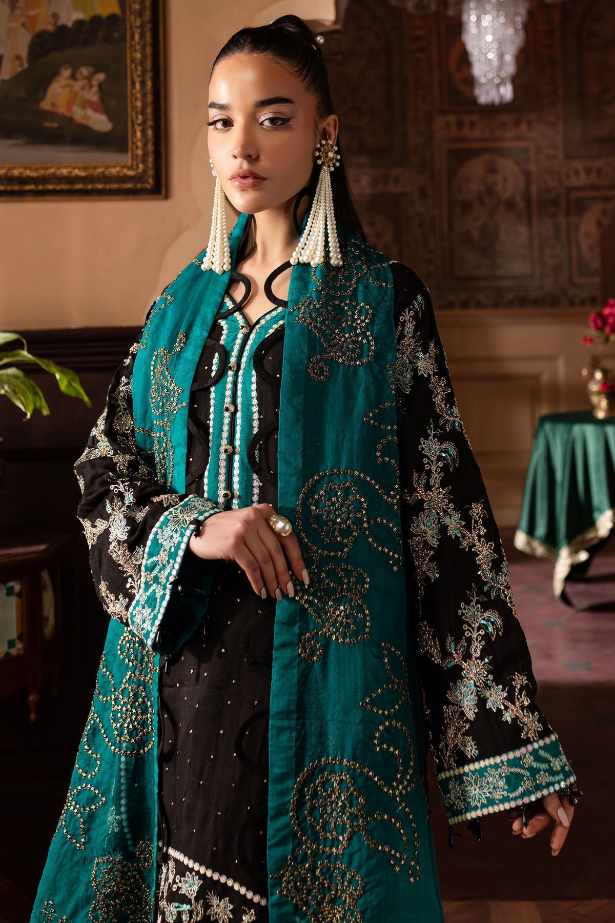 Nureh | Nur Mahal Formals | NE-140 by Nureh - Designer Dress - Type: Ladies Clothes - Available at Libayah - 100% Original