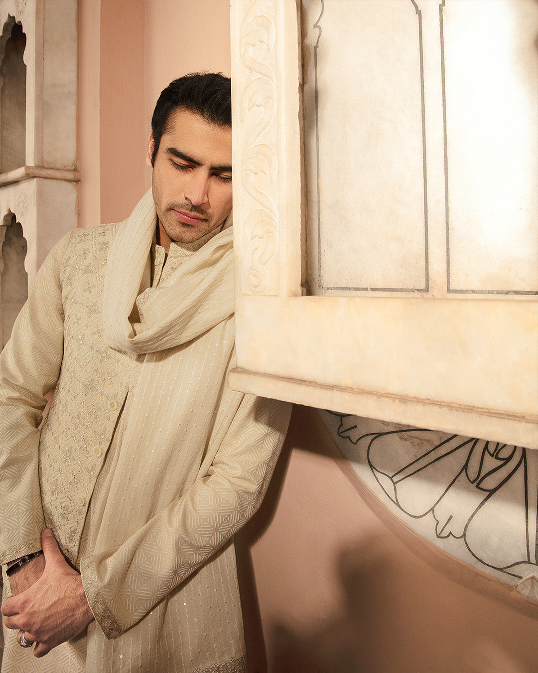 Pakisatni Menswear | Faiza Saqlain | Adael by Faiza Saqlain - Designer Dress - Type: MensWear - Available at Libayah - 100% Original