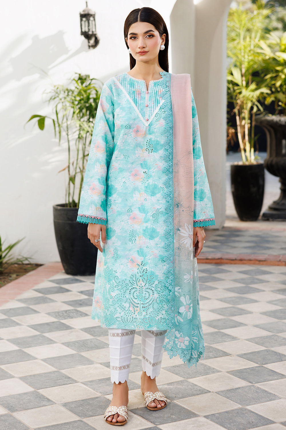 Farasha | Printed Essentials | Blue Dusk by Farasha - Designer Dress  - Type : Ladies Clothes - Available at Libayah - 100% Original 