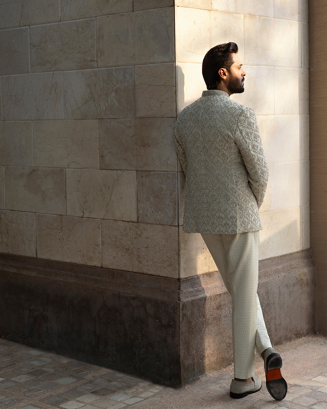 Pakistani Menswear | Faiza Saqlain | Burq by Faiza Saqlain - Designer Dress - Type: MensWear - Available at Libayah - 100% Original