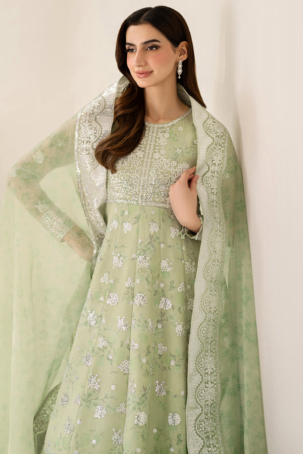 Farasha | Fiorella Formals | Sage Sparkle by Farasha - Designer Dress  - Type : Ladies Clothes - Available at Libayah - 100% Original 