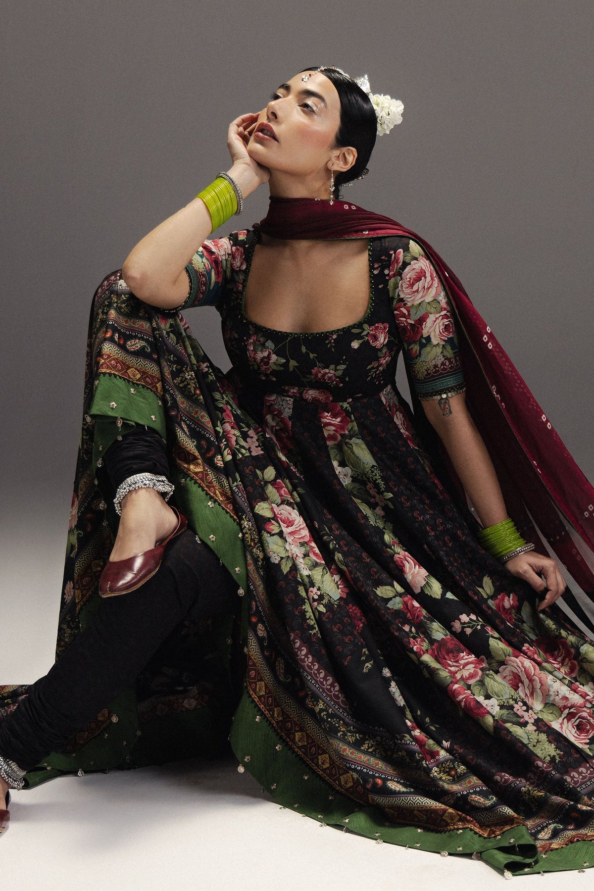 Zara Shahjahan | Anarkali 26 | Shehzadi-D5 - Designer Dress - Type : Ladies Clothes - Available at Libayah - 100% Original