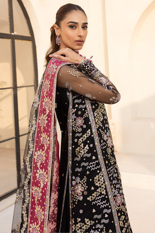 Farasha | Lu Zella Premium Formals 25 | Stardust Noir by Farasha - Designer Dress  - Type : Ladies Clothes - Available at Libayah - 100% Original 
