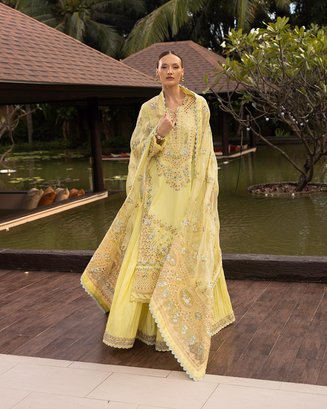Faiza Saqlain | Zinnia Lawn 25 | Azalea by Faiza Saqlain - Designer Dress - Type: Ladies Clothes - Available at Libayah - 100% Original
