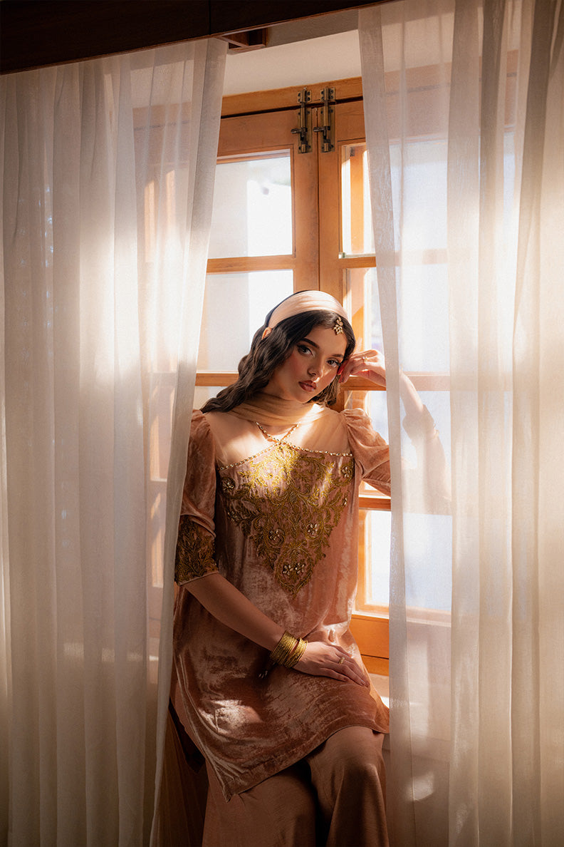 Caia | Luxury Velvet Edit 25 | Roselle (Pink) by Caia - Designer Dress - Type: Ladies Clothes - Available at Libayah - 100% Original