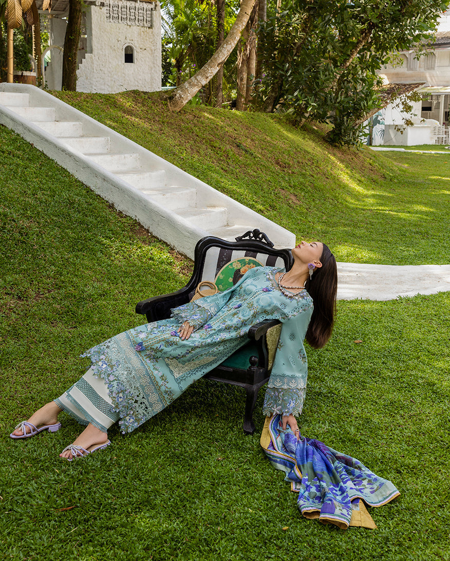 Esmel | Mon Tresor Luxe Lawn 26 | Memento Vivere by Esmel - Designer Dress - Type : Luxury Dress - Available at Libayah - 100% Original