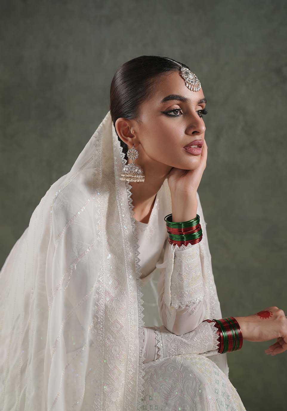 Zarqash | Lakhnawi Festive Chiffon 24 |  ZQL 006A MAYA by Zarqash - Designer Dress - Type: Ladies Clothes - Available at Libayah - 100% Original