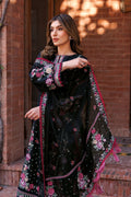 Farasha | Dastoor Embroidered Lawn SS24 | ORNATE NOIR by Farasha - Designer Dress - Type: Ladies Clothes - Available at Libayah - 100% Original