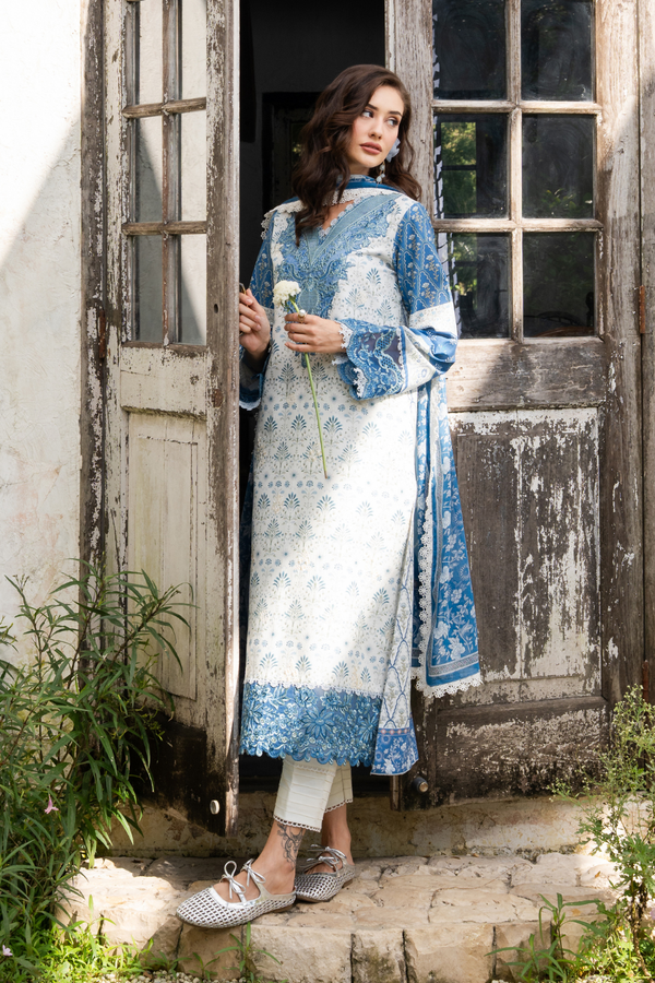 Aabyaan | Shezlin Chikankari 26 | EVARA (AZ-05) by Aabyaan - Designer Dress - Type : Luxury Dress - Available at Libayah - 100% Original