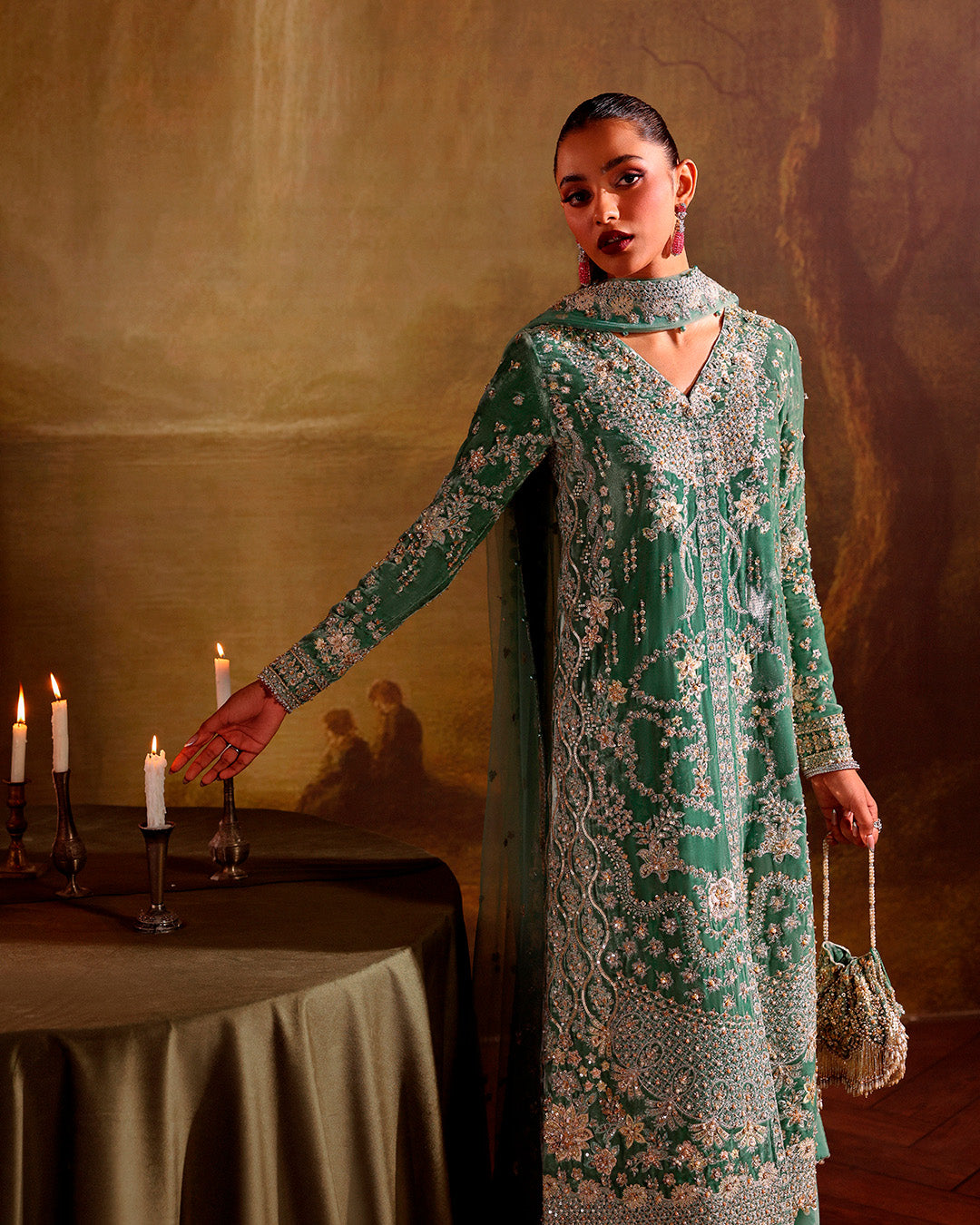 Faiza Saqlain | Zaeva Wedding Formals | Lexine by Faiza Saqlain - Designer Dress  - Type : Ladies Clothes - Available at Libayah - 100% Original 