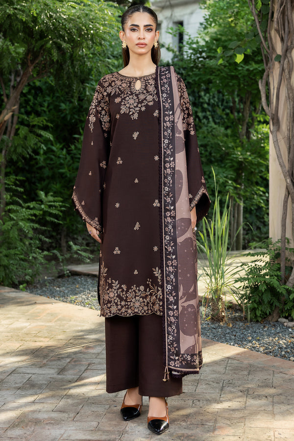 Farasha | Eminence Khaddar 25 | Woodmist by Farasha - Designer Dress - Type : Ladies Clothes - Available at Libayah - 100% Original 