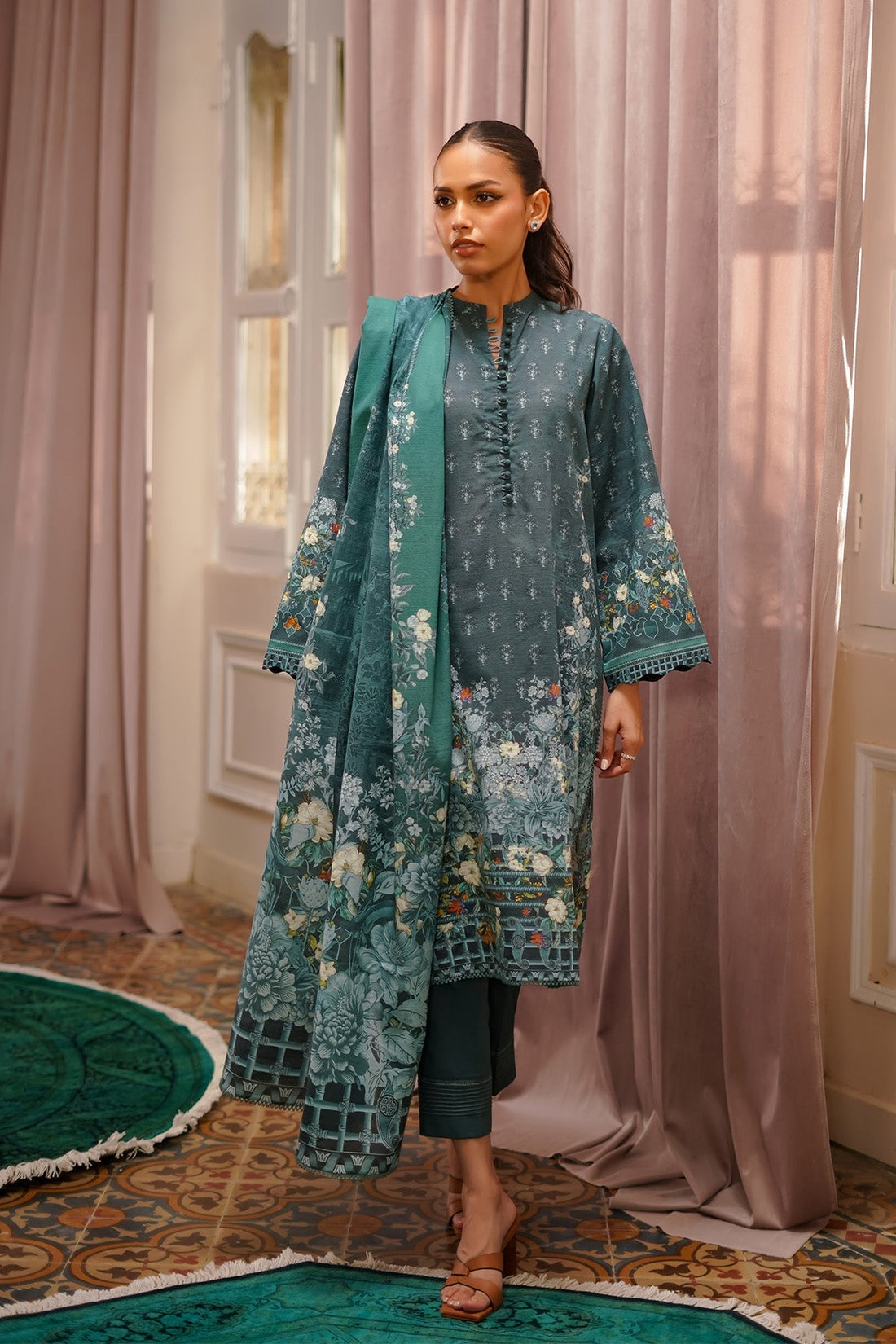 Sahar | Autumn Winter 2024 | Green Elixir by Sahar - Designer Dress - Type: Ladies Clothes - Available at Libayah - 100% Original