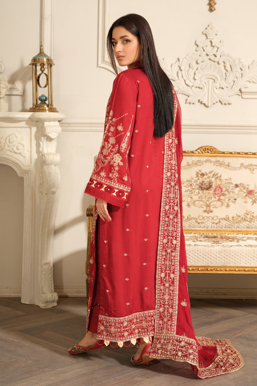 Johra | Silsila Embroidered Viscose | JH-253-SIL by Johra - Designer Dress - Type: Luxury - Available at Libayah - 100% Original
