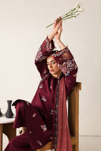 Farasha | Summer Melody 26 | Maroon Muse by Farasha - Designer Dress  - Type : Ladies Clothes - Available at Libayah - 100% Original 