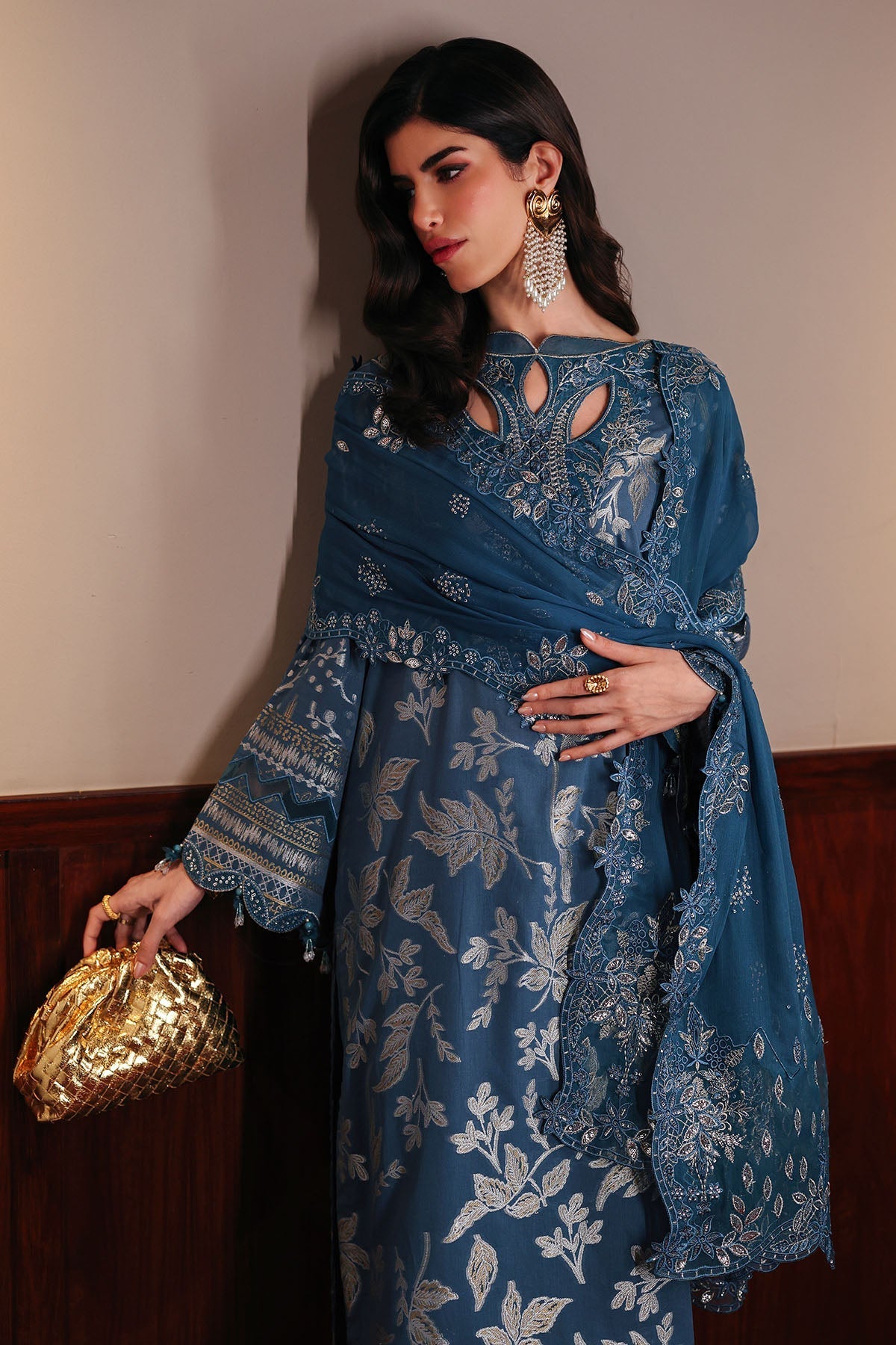 Nureh | Exclusive Jacquard | NE-223 - Designer Dress - Type : Ladies Clothes - Available at Libayah - 100% Original