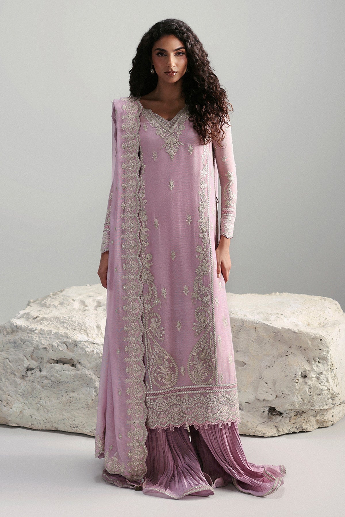 Afrozeh | Slate Ready to Wear | Elowen by Afrozeh - Designer Dress  - Type : Ladies Clothes - Available at Libayah - 100% Original 