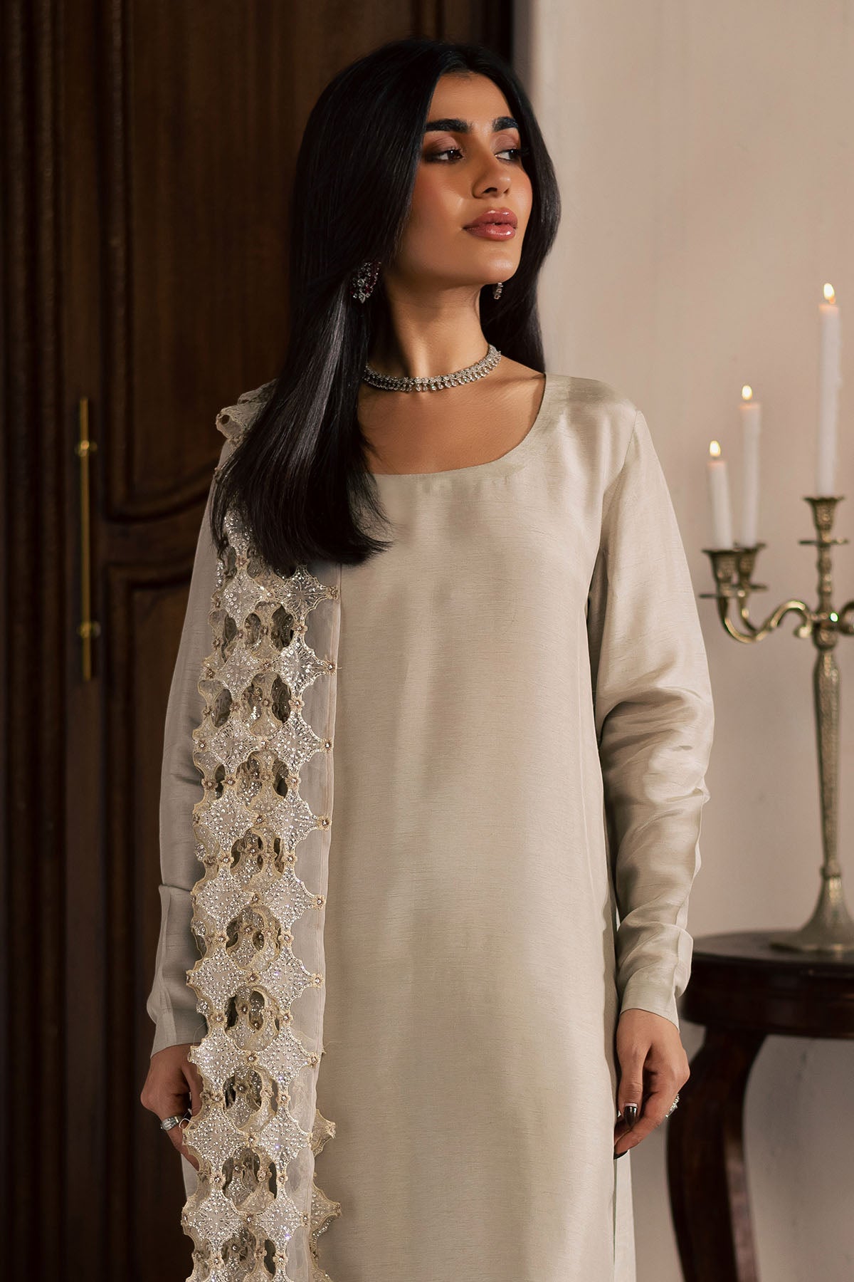 Afrozeh | Basic Pret 26 RTW | NACRE by Afrozeh - Designer Dress  - Type : Ladies Clothes - Available at Libayah - 100% Original 