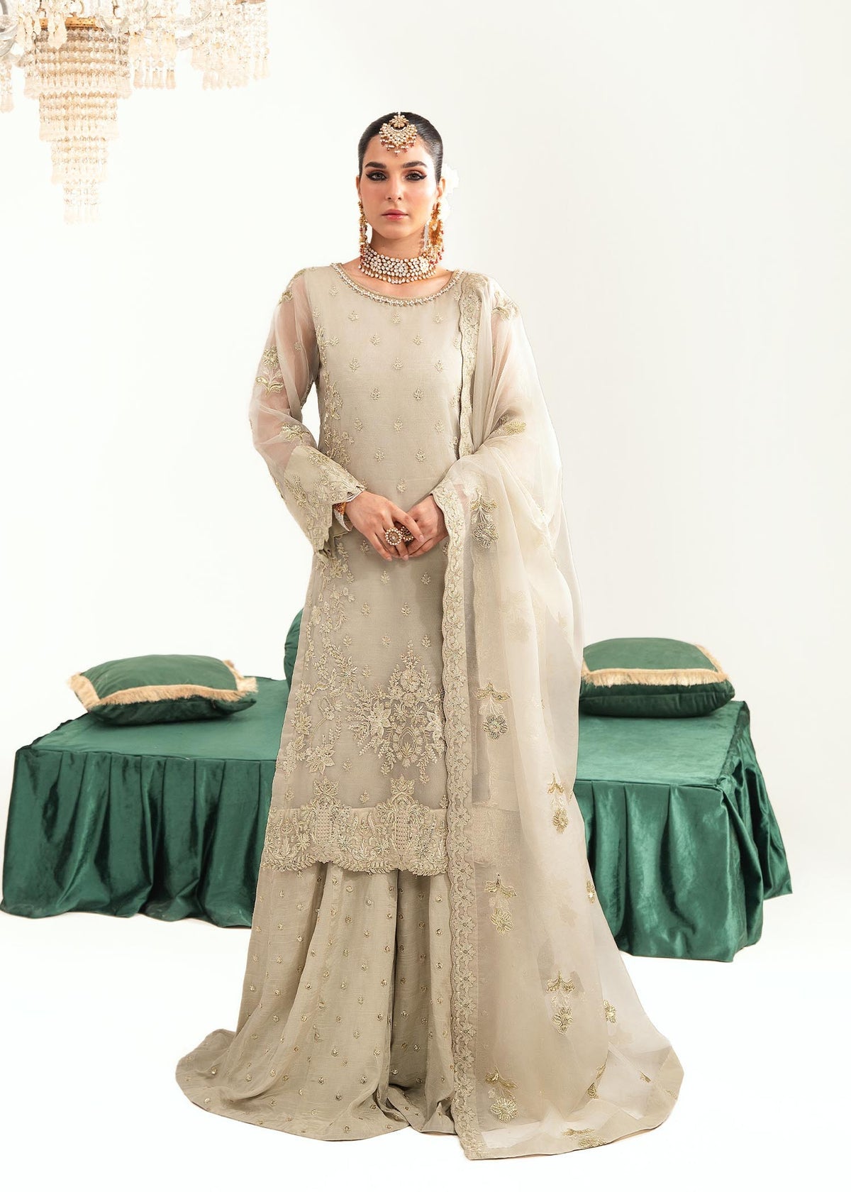 Dastoor | Sajni Luxury Eid Collection 24 | Nahal by Dastoor - Designer Dress - Type: Ladies Clothes - Available at Libayah - 100% Original