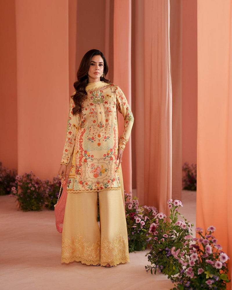Faiza Saqlain | Roim Silk Edit | Resal by Faiza Saqlain - Designer Dress  - Type : Luxury Dress - Available at Libayah - 100% Original 