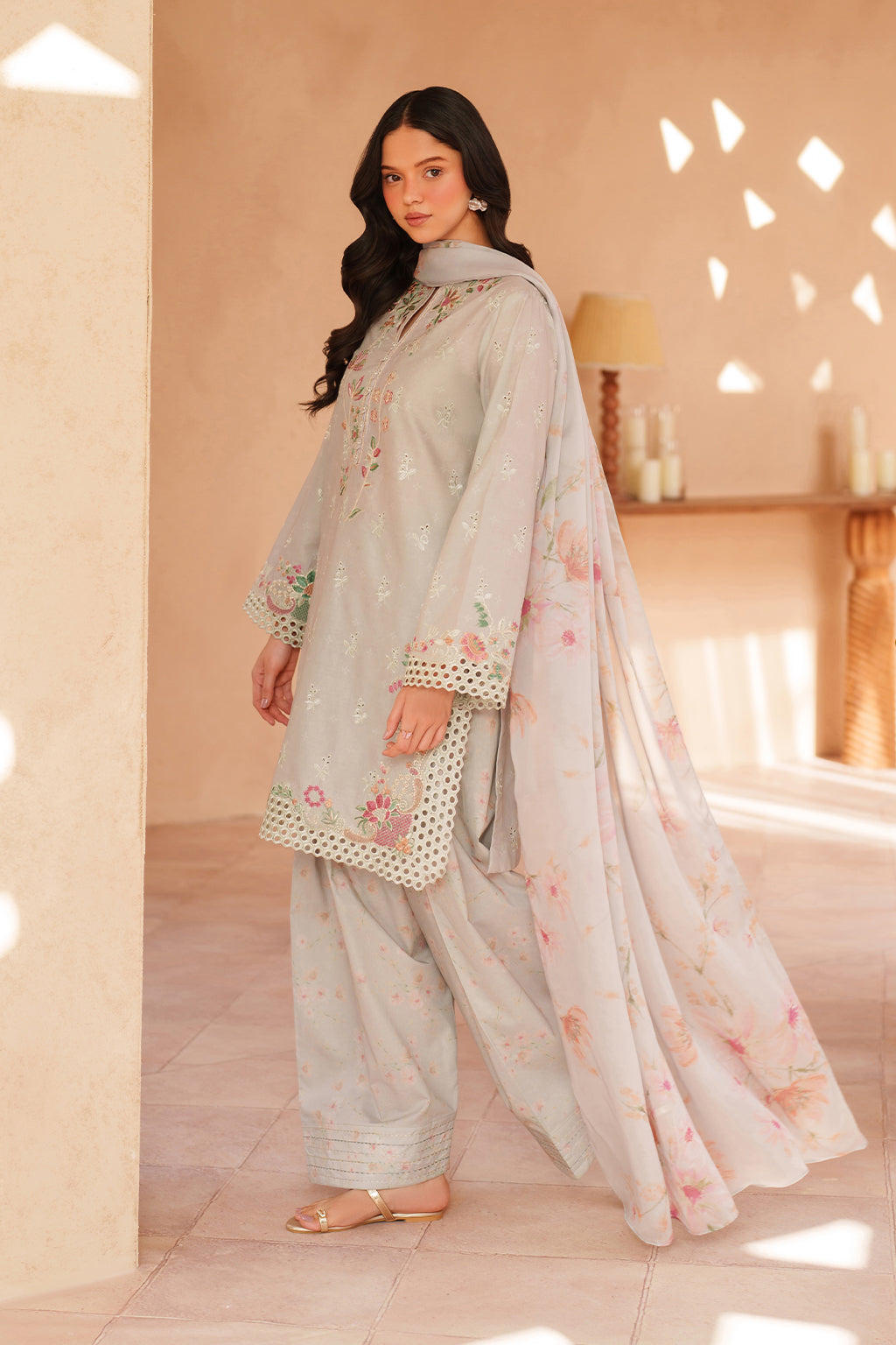 Iznik | Eid lawn | EL-12 Embroidered Lawn by Iznik - Designer Dress  - Type : Ladies Clothes - Available at Libayah - 100% Original 