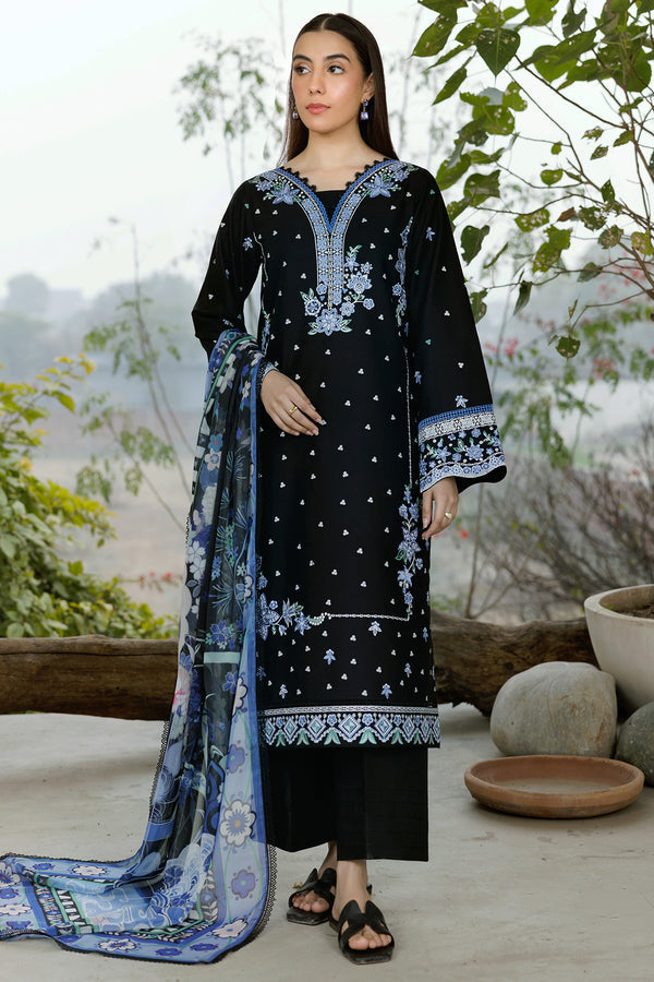 Farasha | Summer Weaves Embroidered Lawn | Ashen Light by Farasha - Designer Dress - Type: Ladies Clothes - Available at Libayah - 100% Original