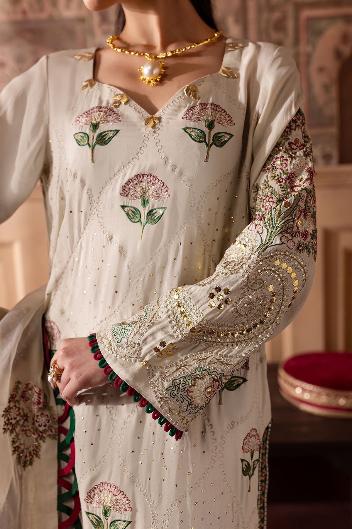 Nureh | Nur Mahal Formals | NE-139 by Nureh - Designer Dress - Type: Ladies Clothes - Available at Libayah - 100% Original