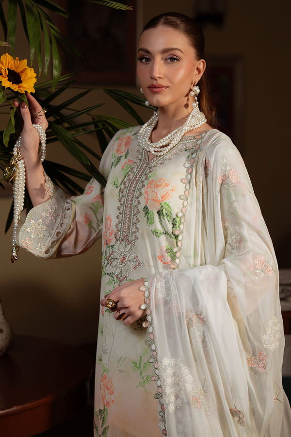 Nureh | Swiss Lawn | NS-163 - by Libayah - Registered Vendor of : Nureh - 100% Original Designer Dress