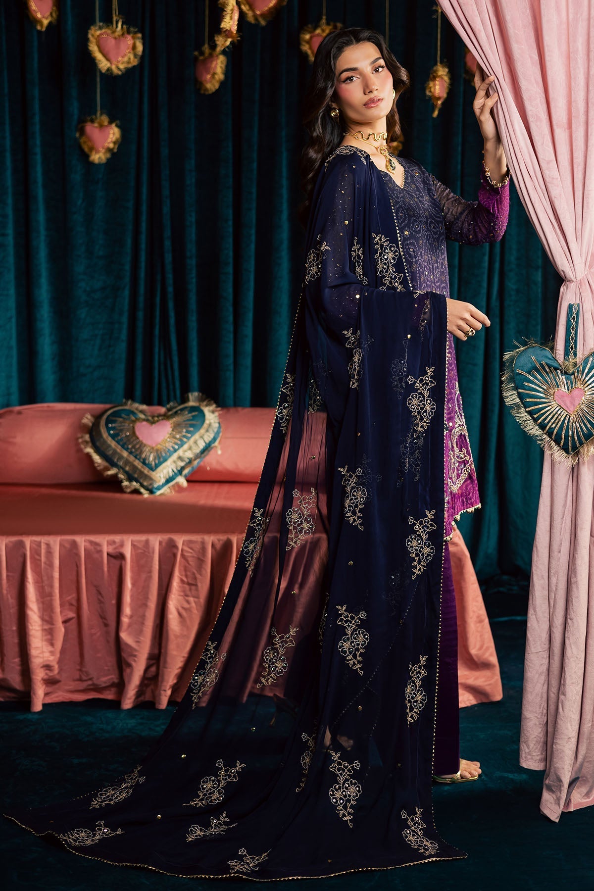 Nureh | Mukeshkari Formals | MK-23 - Designer Dress - Type : Ladies Clothes - Available at Libayah - 100% Original