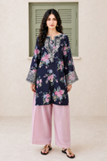 Saad Shaikh | Ease Fall Edit 26 | D-09 Co-ord Set Black and Pink by Saad Shaikh - Designer Dress  - Type : Ladies Clothes - Available at Libayah - 100% Original 