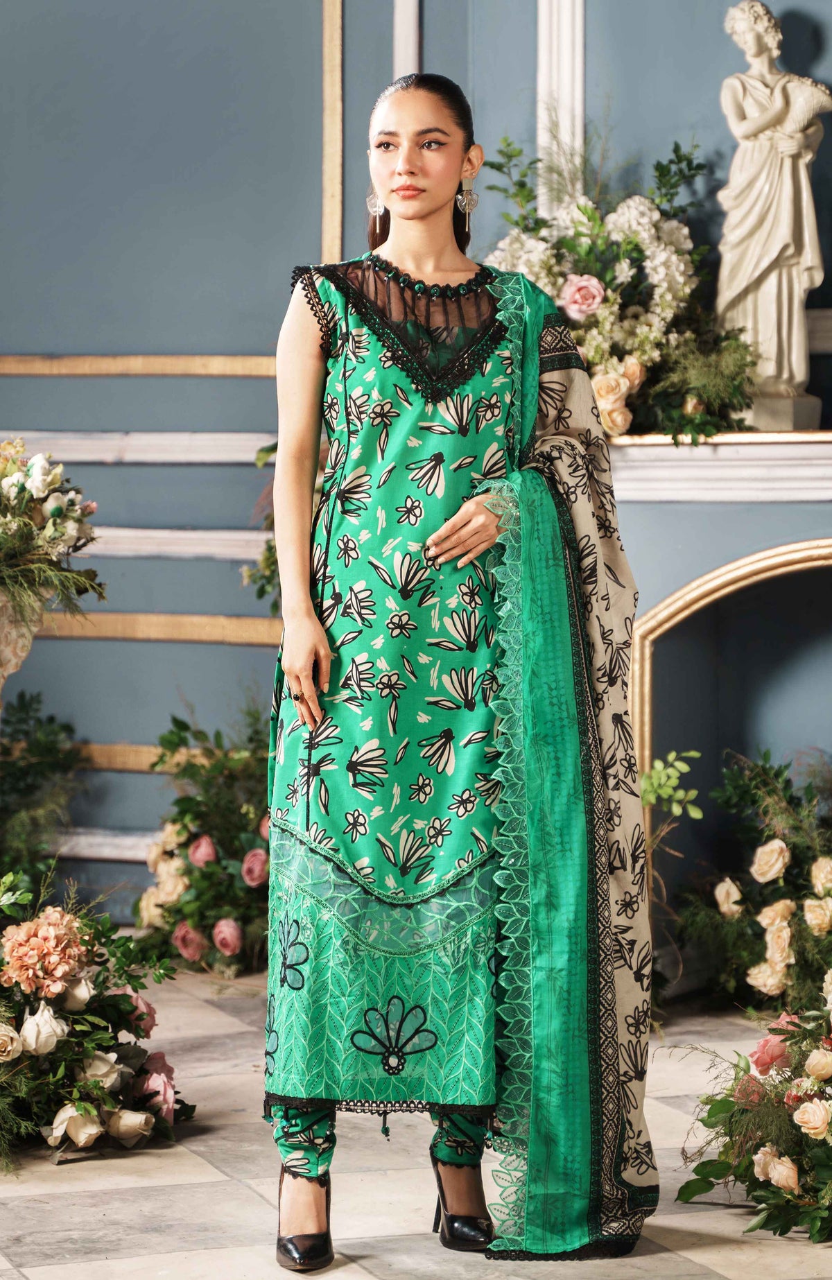 Al Zohaib | Printkari Cutwork Applique 24 | PCA-24-06 by Al Zohaib - Designer Dress - Type: Ladies Clothes - Available at Libayah - 100% Original