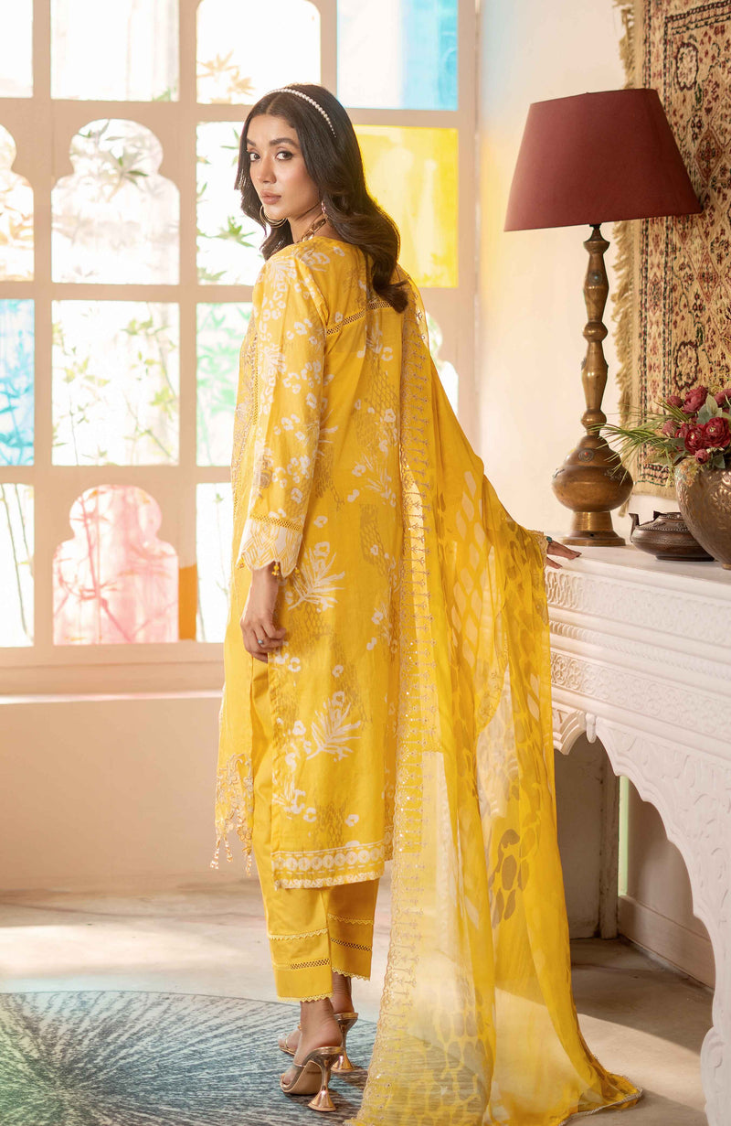 Al Zohaib | Sunshine Bloom Premium Lawn 25 | SBP-25-06 by Al Zohaib - Designer Dress - Type: Ladies Clothes - Available at Libayah - 100% Original