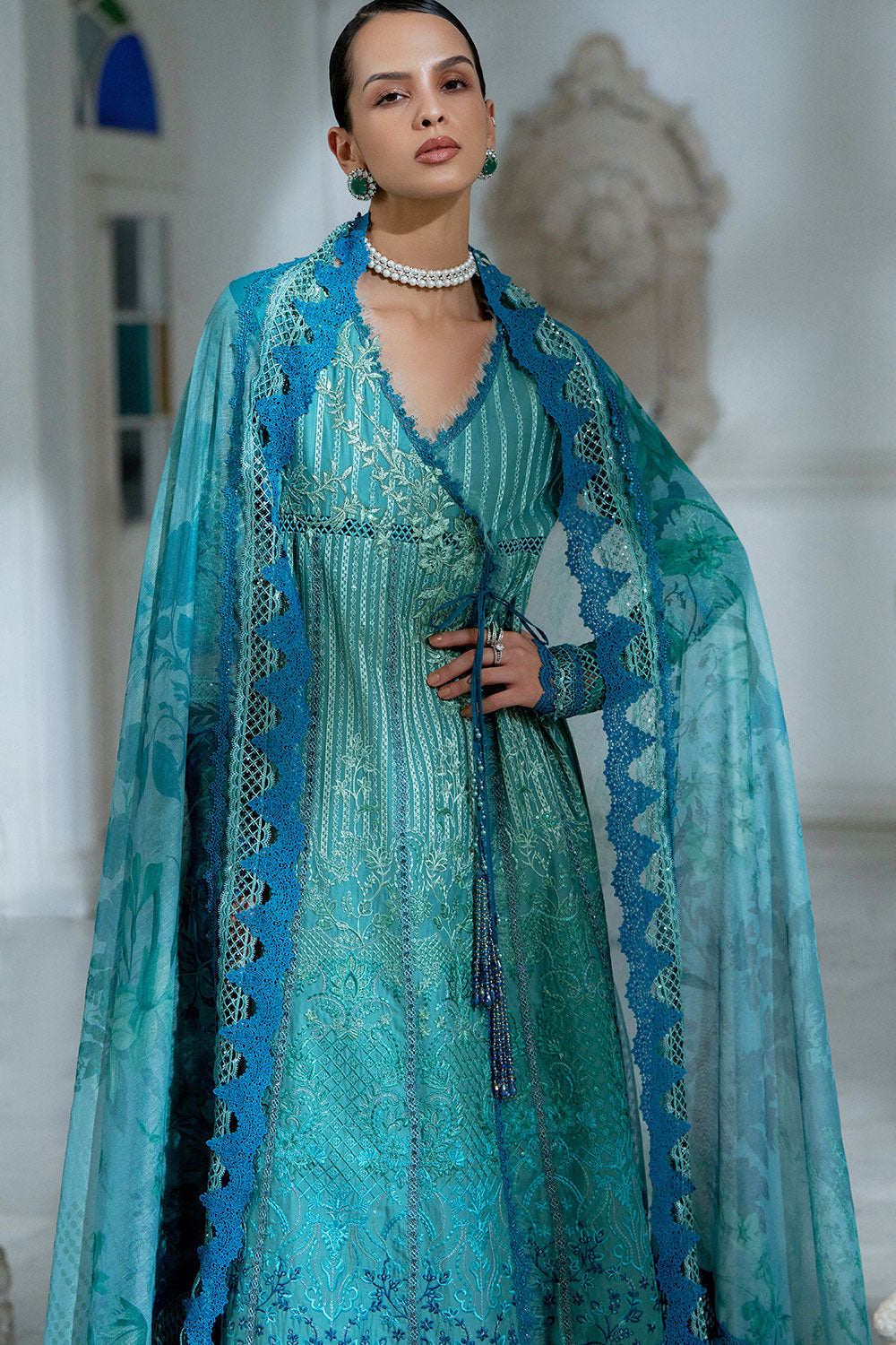 Sobia Nazir | Luxury Lawn Eid 26 | 6A by Sobia Nazir - Designer Dress - Type : Luxury Dress - Available at Libayah - 100% Original