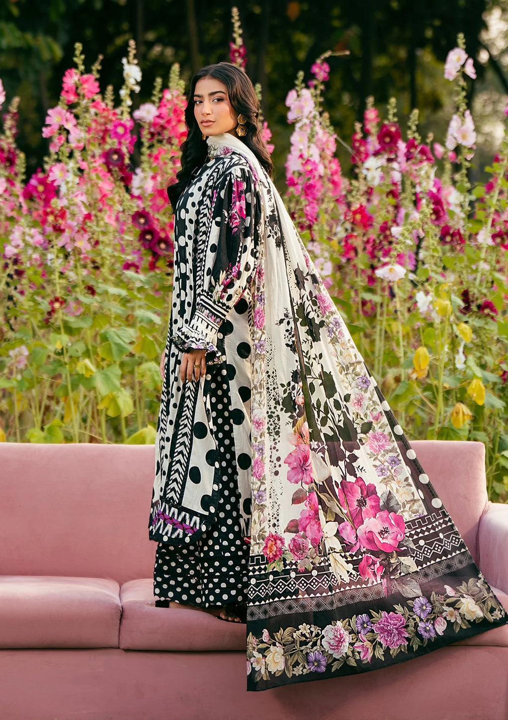 Elaf Premium | Prints 25 | EPS-2B MYSTIC NOIR by Elaf Premium - Designer Dress - Type: Ladies Clothes - Available at Libayah - 100% Original