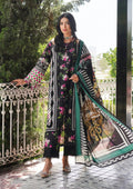 Elaf Premium | Printed Collection 24 | EEP-02A - Dark Floral by Elaf Premium - Designer Dress - Type: Ladies Clothes - Available at Libayah - 100% Original