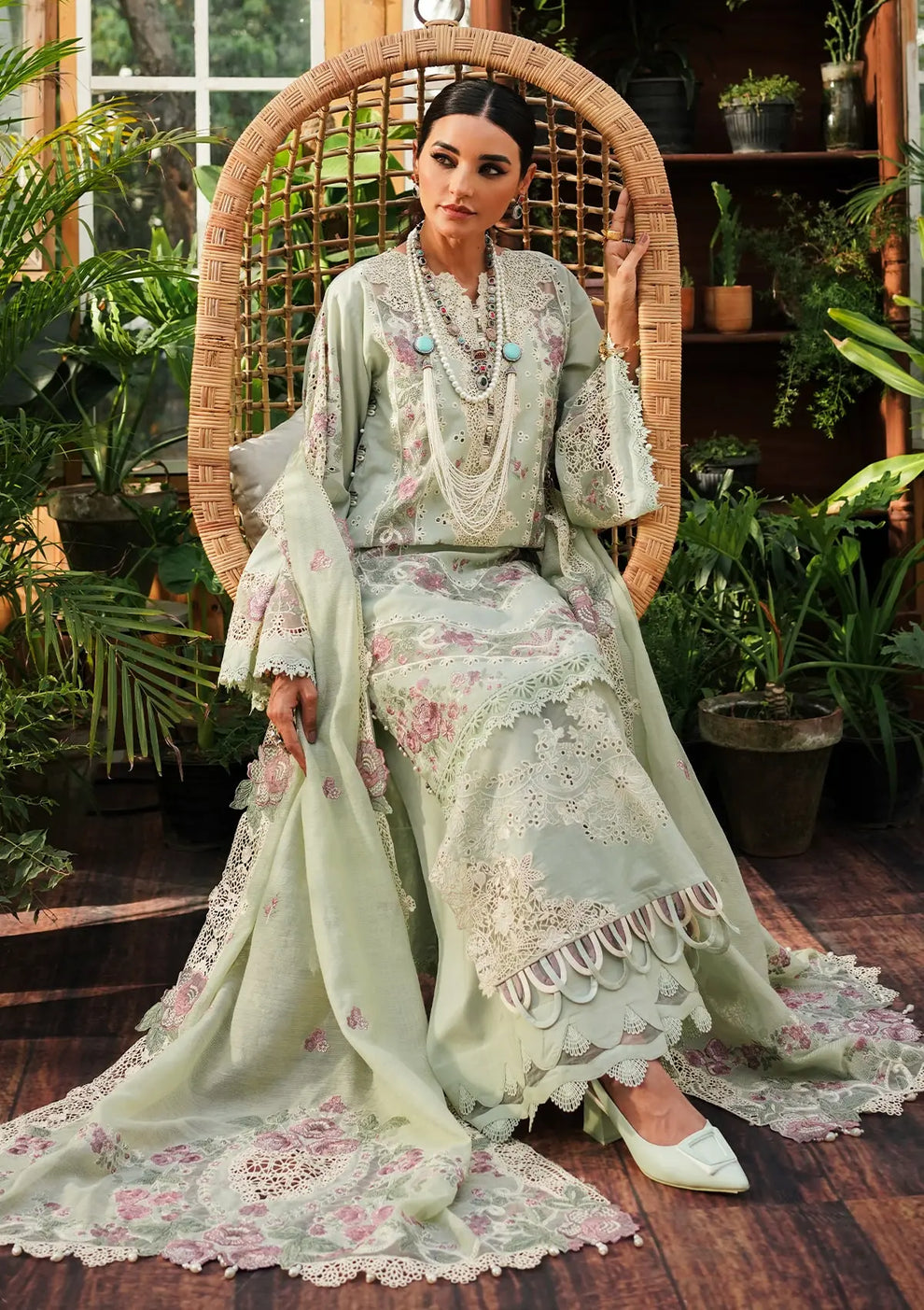 Kahf Premium | Luxury Lawn 24 | KLE-01A Margarita by Kahf Premium - Designer Dress - Type: Ladies Clothes - Available at Libayah - 100% Original