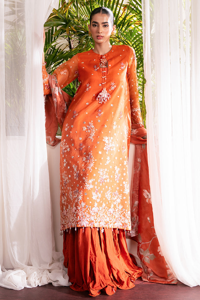 Cross Stitch | Luxe Atelier 24 | APRICOT DUSK by Cross Stitch - Designer Dress - Type: Ladies Clothes - Available at Libayah - 100% Original