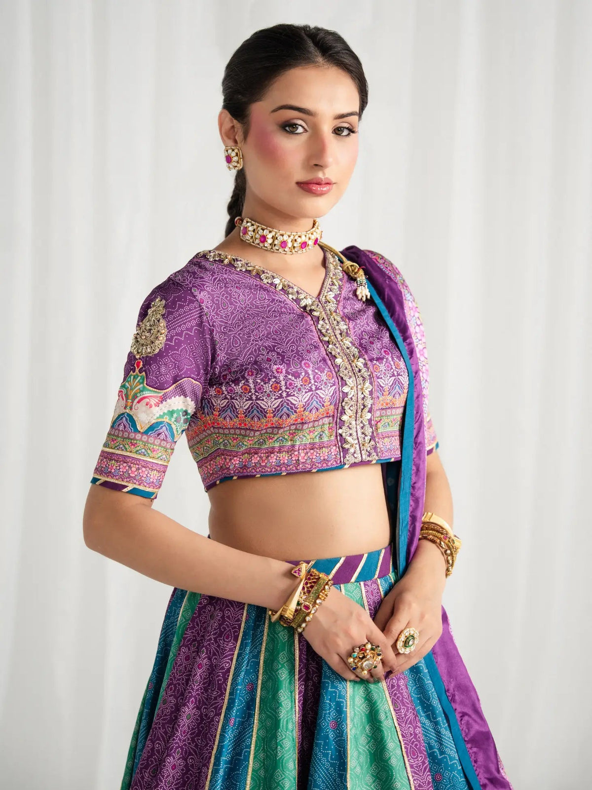Gulaal | Aira Printed Silk | Mosaic Muse by Gulaal - Designer Dress  - Type : Ladies Clothes - Available at Libayah - 100% Original 