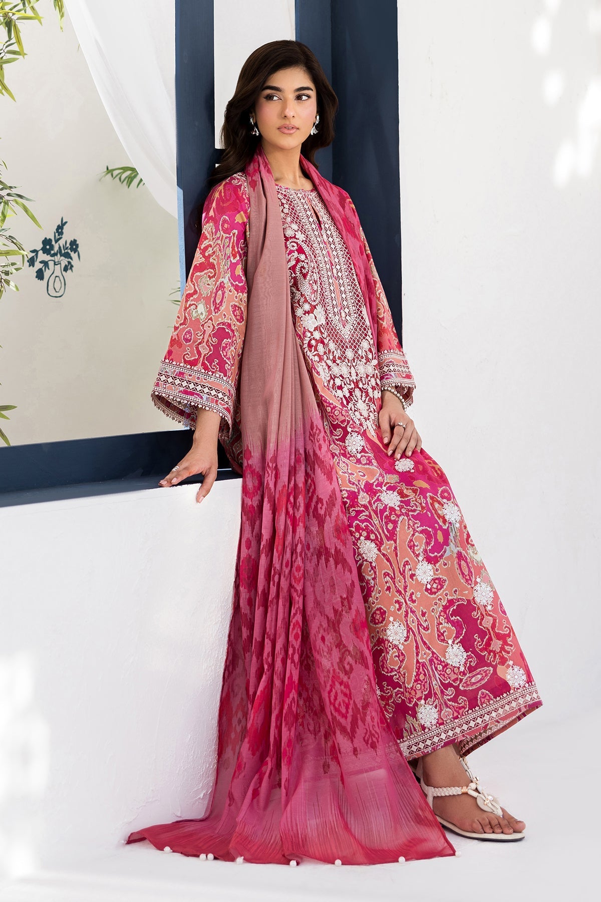 Baroque | Luxury Summer Pret | UF-4452 by Baroque - Designer Dress  - Type : Ladies Clothes - Available at Libayah - 100% Original 