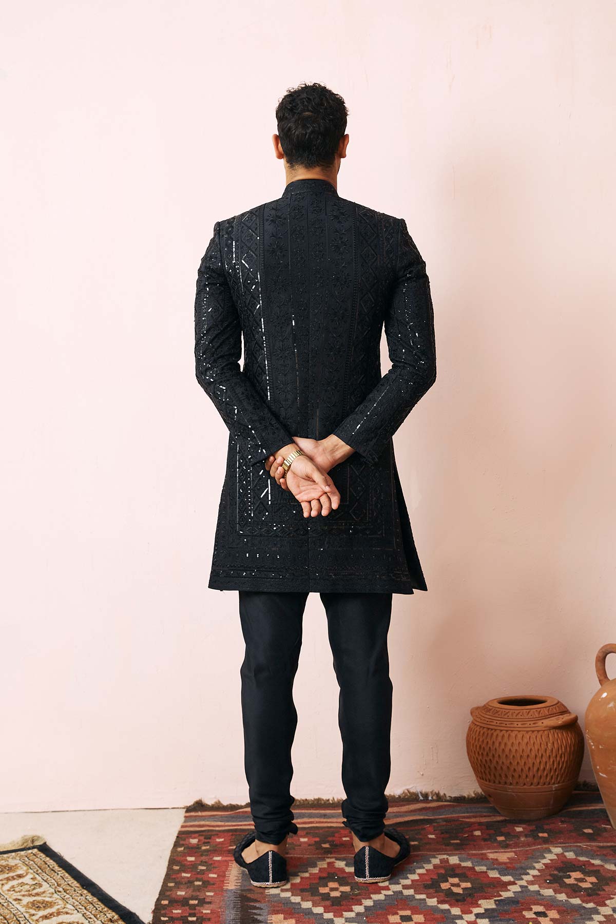 Pakistani Menswear | Mina Kashif | Devi by Libayah - Designer Dress - Type: Menswear - Available at Libayah - 100% Original