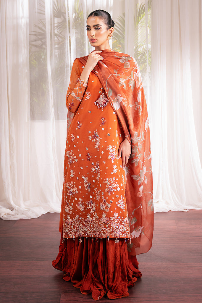 Cross Stitch | Luxe Atelier 24 | APRICOT DUSK by Cross Stitch - Designer Dress - Type: Ladies Clothes - Available at Libayah - 100% Original
