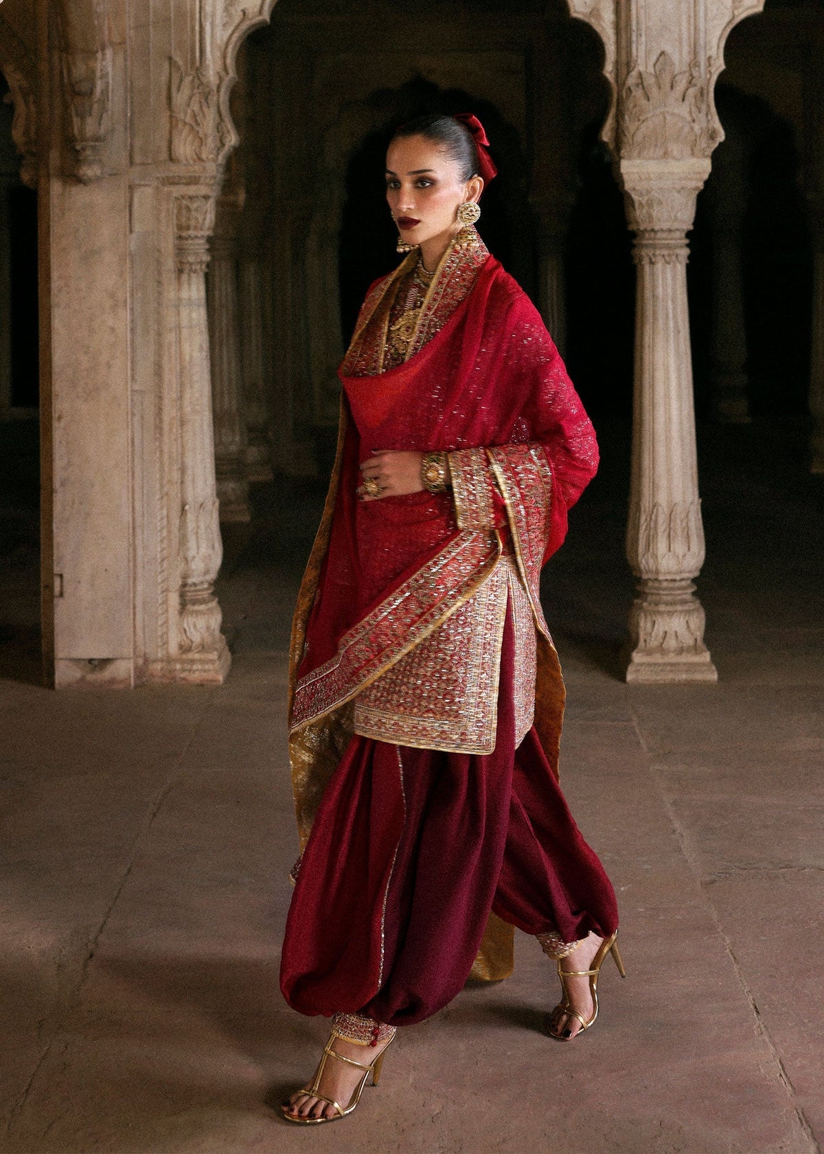 Hussain Rehar | Luxury Pret AW 25 | Crimselle by Hussain Rehar - Designer Dress  - Type : Ladies Clothes - Available at Libayah - 100% Original 