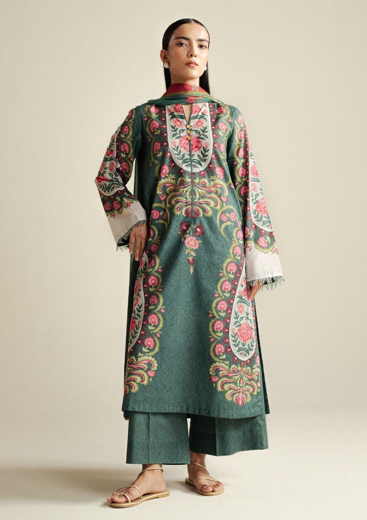 Zara Shahjahan | Coco Prints 25 | Sol-9A by Zara Shahjahan - Designer Dress  - Type : Ladies Clothes - Available at Libayah - 100% Original 